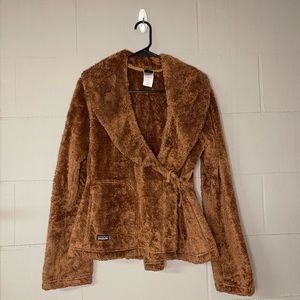 Patagonia teddy bear brown wrap jacket size medium